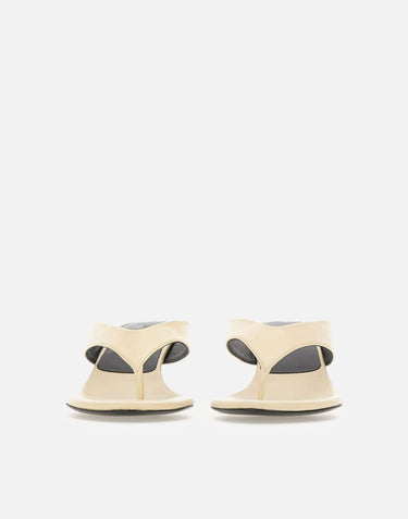 ROTATE BIRGER CHRISTENSEN Mules in pelle con tacco kitten BEIGE Donna 