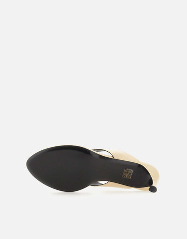 ROTATE BIRGER CHRISTENSEN Mules in pelle con tacco kitten BEIGE Donna 