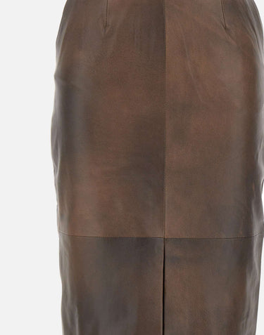 Gonna longuette in pelle 116321 2037 ROTATE BIRGER CHRISTENSEN 