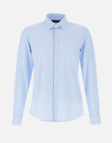 RRD Camicia "Oxford Jacquard Stripe" Light Blue Uomo 