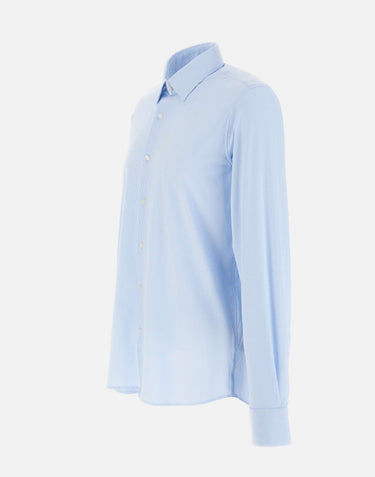 RRD Camicia "Oxford Jacquard Stripe" Light Blue Uomo 