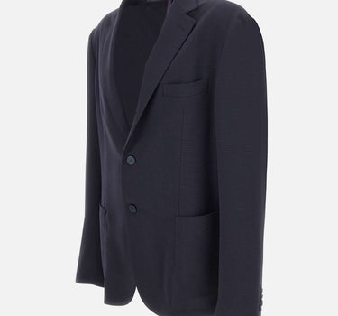SANTANIELLO Blazer in lana BLUE Uomo 