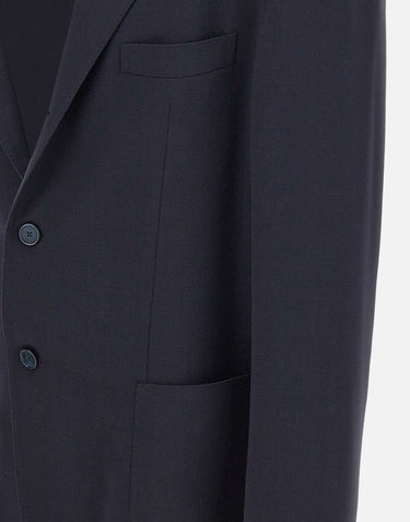 SANTANIELLO Blazer in lana BLUE Uomo 