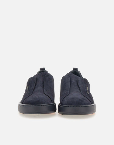 SANTONI Sneakers "Victory 17" BLUE Uomo 