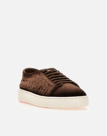 Sneaker in suede intrecciato MBCD22171BARTIST M21 SANTONI 