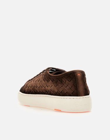 Sneaker in suede intrecciato MBCD22171BARTIST M21 SANTONI 
