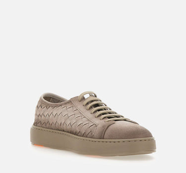 Sneakers in pelle scamosciata intrecciata MBCD22171TARTIST E55 SANTONI 