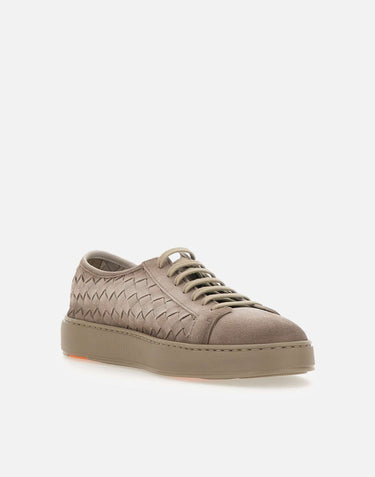Sneakers in pelle scamosciata intrecciata MBCD22171TARTIST E55 SANTONI 