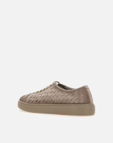 Sneakers in pelle scamosciata intrecciata MBCD22171TARTIST E55 SANTONI 