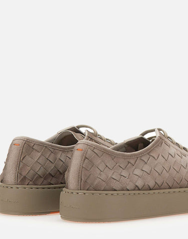 Sneakers in pelle scamosciata intrecciata MBCD22171TARTIST E55 SANTONI 