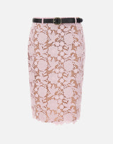 Gonna midi in pizzo 182MSKP PINK SELF-PORTRAIT 