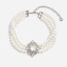 "Crystal Pearl Choker" 623NP PEARL SELF-PORTRAIT 