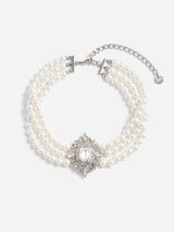 "Crystal Pearl Choker" 623NP PEARL SELF-PORTRAIT 