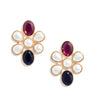 SELF-PORTRAIT "Pearl Crystal Cluster Earrings" MULTICOLOR Donna 
