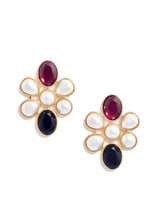 SELF-PORTRAIT "Pearl Crystal Cluster Earrings" MULTICOLOR Donna 