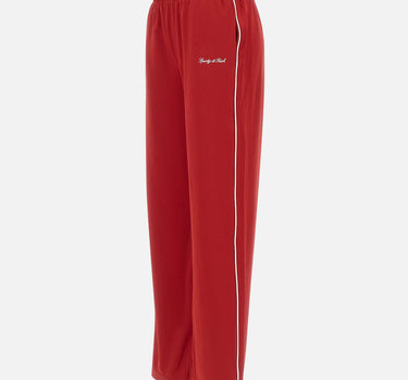 SPORTY & RICH Pantaloni di tuta retrò con logo RED Donna 