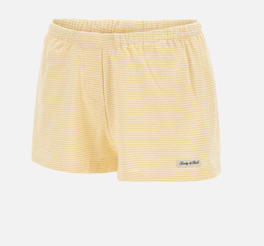 SPORTY & RICH Shorts "Signature Logo House" YELLOW Donna 