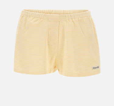 SPORTY & RICH Shorts "Signature Logo House" YELLOW Donna 