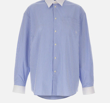 Camicia oversize SRC a righe SI019710302ST02 BLUE SPORTY & RICH 