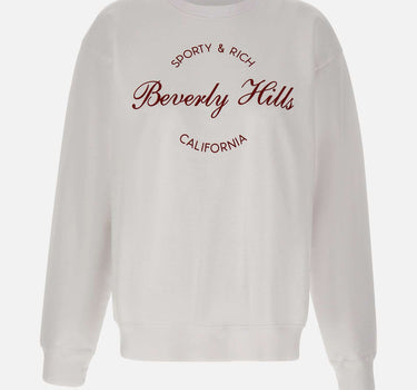 Felpa "Beverly Script Crewneck" ST07164257WH01 WHITE SPORTY & RICH 