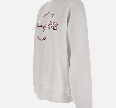Felpa "Beverly Script Crewneck" ST07164257WH01 WHITE SPORTY & RICH 