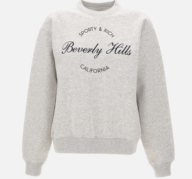 Felpa "Beverly Script Crewneck" ST09876257GY03 GRAY SPORTY & RICH 