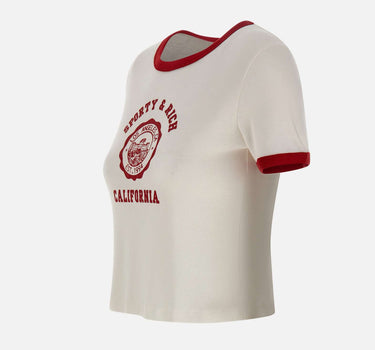 T-shirt "California Emblem Soft Ringer" TO073710509WH52 WHITE SPORTY & RICH 