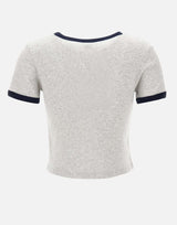 "BH Crest Soft Ringer Tee" T-shirt TO07376256GY18 GRAY SPORTY & RICH 