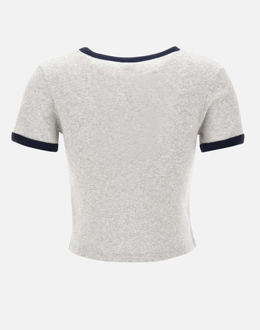 "BH Crest Soft Ringer Tee" T-shirt TO07376256GY18 GRAY SPORTY & RICH 