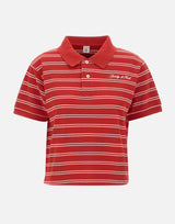 Polo a righe con logo TO085710326RE33 RUBY SPORTY & RICH 