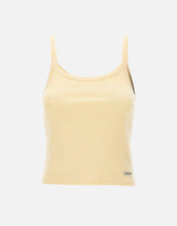 SPORTY & RICH Top "Signature Logo House Tank" YELLOW Donna 