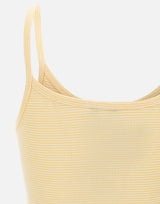 SPORTY & RICH Top "Signature Logo House Tank" YELLOW Donna 