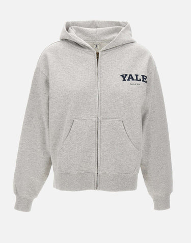 Felpa con zip "Yale" ST088611678GY03 HEATHGRAY SPORTY & RICH 