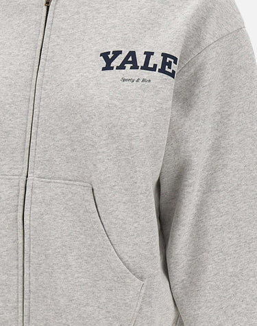 Felpa con zip "Yale" ST088611678GY03 HEATHGRAY SPORTY & RICH 
