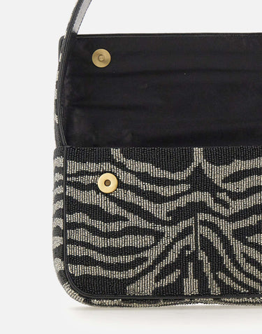 "Tommy Beaded bag" 2089204 BKWH STAUD 