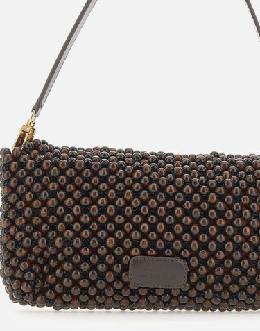 STAUD Borsa a spalla "Timmy" BROWN Donna 