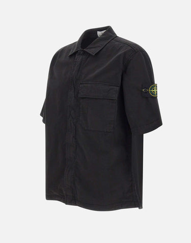 Camicia in twill di cotone biologico stretch 1100025S0A10 V0029 STONE ISLAND 
