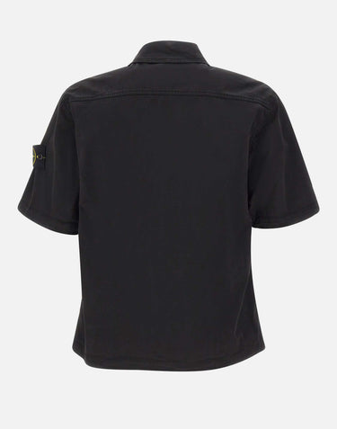 Camicia in twill di cotone biologico stretch 1100025S0A10 V0029 STONE ISLAND 