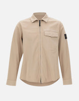 Overshirt in raso di cotone biologico stretch 1200015S0012 V009A STONE ISLAND 