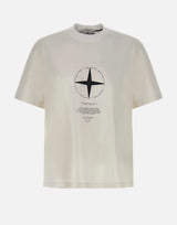 STONE ISLAND T-shirt in jersey di cotone WHITE Uomo 