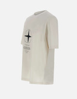 STONE ISLAND T-shirt in jersey di cotone WHITE Uomo 