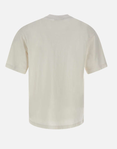 STONE ISLAND T-shirt in jersey di cotone WHITE Uomo 