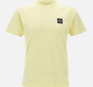 STONE ISLAND T-shirt in cotone YELLOW Uomo 