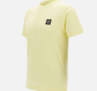 STONE ISLAND T-shirt in cotone YELLOW Uomo 