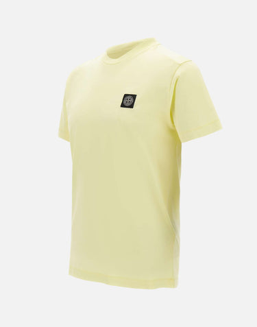 STONE ISLAND T-shirt in cotone YELLOW Uomo 