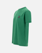 STONE ISLAND T-shirt in cotone GREEN Uomo 