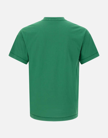 STONE ISLAND T-shirt in cotone GREEN Uomo 