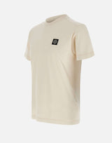 STONE ISLAND T-shirt in cotone WHITE Uomo 