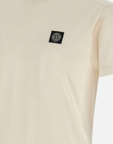 STONE ISLAND T-shirt in cotone WHITE Uomo 