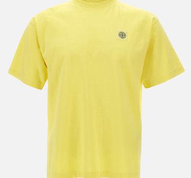 STONE ISLAND T-shirt in jersey di cotone biologico pettinato YELLOW Uomo 